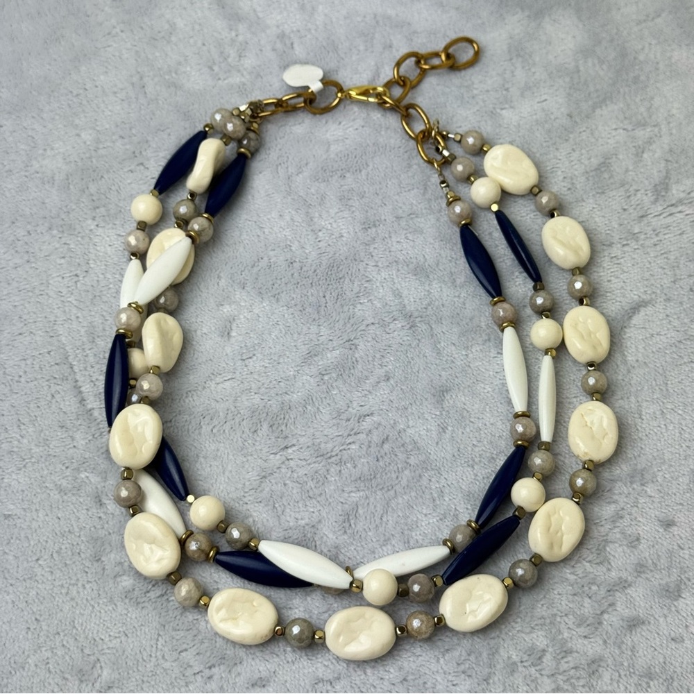 Upcycled Multistrand Beaded Necklace